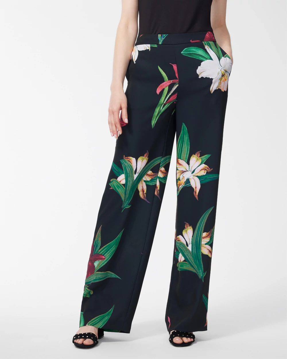 Floral Pull-On Soft Pants | Chico's Floral Pull-On Soft Pants | Chico's